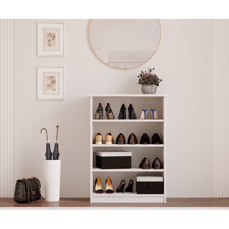 Casa si Gradina - Mobilier - Dulapuri si sifoniere - Dulapuri pantofi - Pantofar Hanah Home, PAL melaminat, 70 x 35 x 100 cm, alb mat, 167RAB1603 - Infinity.ro