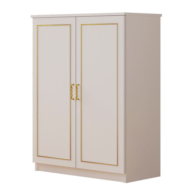 Casa si Gradina - Mobilier - Dulapuri si sifoniere - Dulapuri pantofi - Pantofar Hanah Home, PAL melaminat, 70 x 35 x 100 cm, alb mat, 167RAB1602 - Infinity.ro