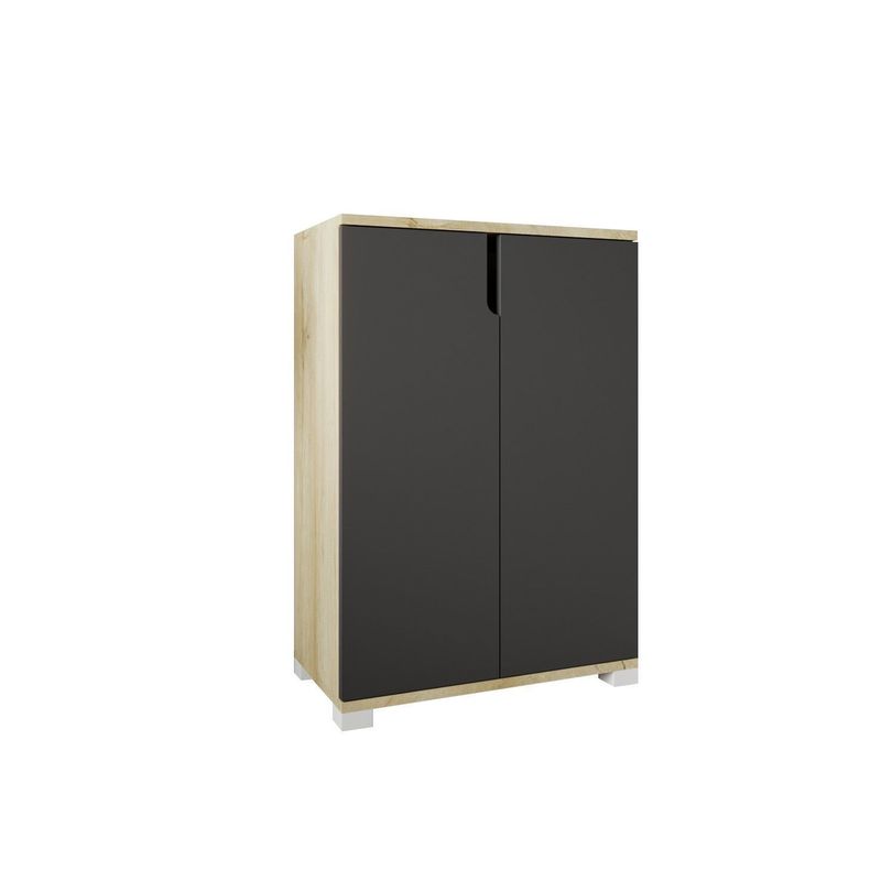 Casa si Gradina - Mobilier - Dulapuri si sifoniere - Dulapuri pantofi - Pantofar Hanah Home, PAL melaminat, 60 x 34 x 97 cm, sapphire stejar/antracit, 469ORN1302 - Infinity.ro