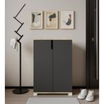 Casa si Gradina - Mobilier - Dulapuri si sifoniere - Dulapuri pantofi - Pantofar Hanah Home, PAL melaminat, 60 x 34 x 97 cm, sapphire stejar/antracit, 469ORN1302 - Infinity.ro