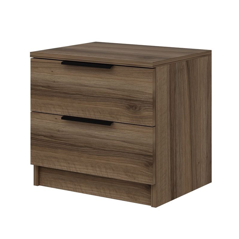Casa si Gradina - Mobilier - Comode si corpuri - Noptiere - Noptieră Hanah Home, PAL melaminat, 54 x 47 x 40 cm, nuc, 506MNR1504 - Infinity.ro