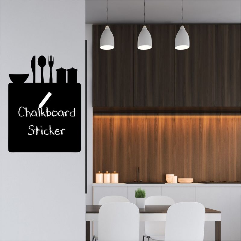 Casa si Gradina - Decoratiuni - Stickere decorative - Sticker decorativ perete Wallxpert, 40 x 50 cm, negru, 740ELB1104 - Infinity.ro