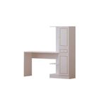 Casa si Gradina - Mobilier - Mese si birouri - Birouri - Birou cu bibliotecă Hanah Home, PAL melaminat, 155 x 40 x 150 cm, alb mat, 167RAB1709 - Infinity.ro