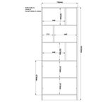 Casa si Gradina - Mobilier - Mese si birouri - Birouri - Birou cu bibliotecă Hanah Home, PAL melaminat, 155 x 40 x 150 cm, alb mat, 167RAB1709 - Infinity.ro