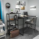 Casa si Gradina - Mobilier - Mese si birouri - Birouri - Birou studiu Hanah Home, PAL melaminat, 133 x 60 x 76.8 cm, negru, 322RTC1306 - Infinity.ro