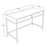 Casa si Gradina - Mobilier - Mese si birouri - Birouri - Birou studiu Hanah Home, PAL melaminat, 120 x 55 x 77.4 cm, verde, 350MWD1309 - Infinity.ro