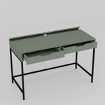 Casa si Gradina - Mobilier - Mese si birouri - Birouri - Birou studiu Hanah Home, PAL melaminat, 120 x 55 x 77.4 cm, verde, 350MWD1309 - Infinity.ro
