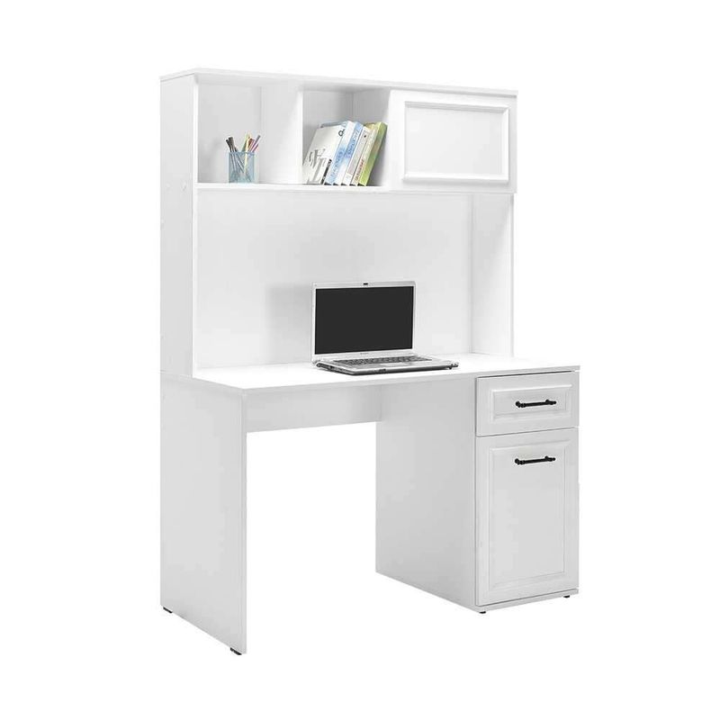 Casa si Gradina - Mobilier - Mese si birouri - Birouri - Birou studiu Hanah Home, PAL melaminat, 120 x 60 x 167 cm, alb, 479ADR2714 - Infinity.ro