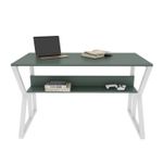 Casa si Gradina - Mobilier - Mese si birouri - Birouri - Birou studiu Hanah Home, PAL melaminat, 120 x 60 x 72.8 cm, verde/alb, 875ZNA4576 - Infinity.ro