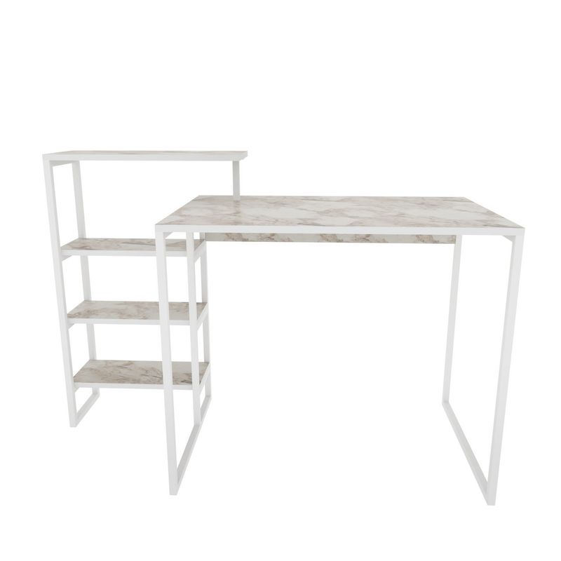 Casa si Gradina - Mobilier - Mese si birouri - Birouri - Birou studiu Hanah Home, PAL melaminat, 133 x 60 x 76.8 cm, alb, 322RTC1308 - Infinity.ro