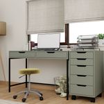 Casa si Gradina - Mobilier - Mese si birouri - Birouri - Birou studiu Hanah Home, PAL melaminat, 120 x 55 x 77.4 cm, verde, 350MWD1310 - Infinity.ro