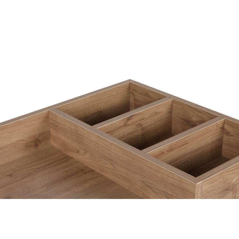 Casa si Gradina - Mobilier - Mese si birouri - Birouri - Birou studiu Hanah Home, PAL melaminat, 100 x 89 x 50 cm, stejar/negru, 811MDD3820 - Infinity.ro