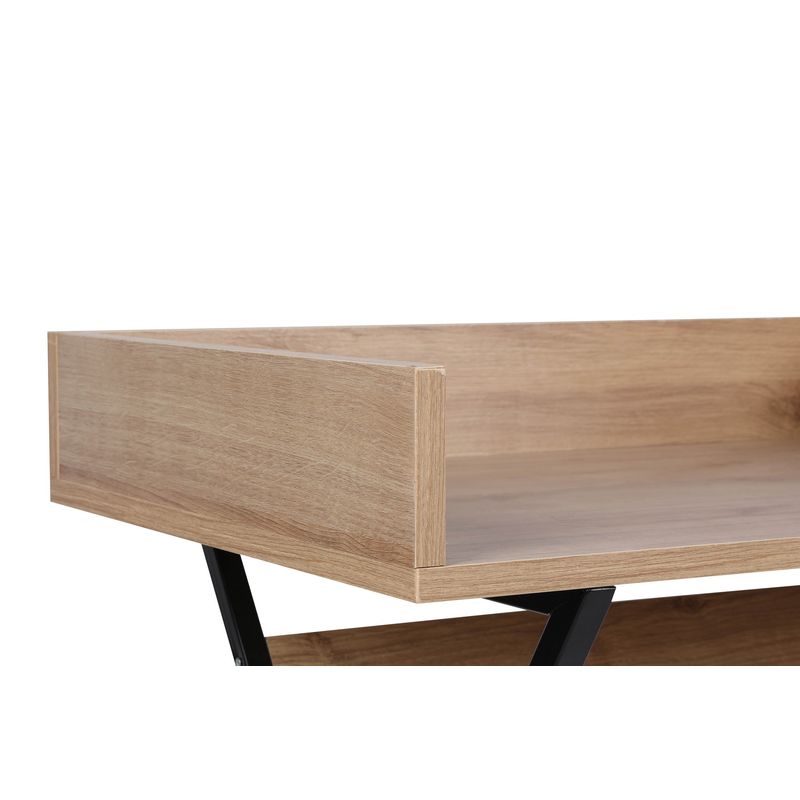 Casa si Gradina - Mobilier - Mese si birouri - Birouri - Birou studiu Hanah Home, PAL melaminat, 100 x 89 x 50 cm, stejar/negru, 811MDD3820 - Infinity.ro