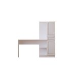 Casa si Gradina - Mobilier - Mese si birouri - Birouri - Birou cu bibliotecă Hanah Home, PAL melaminat, 120 x 40 x 75 cm, alb mat, 167RAB1702 - Infinity.ro