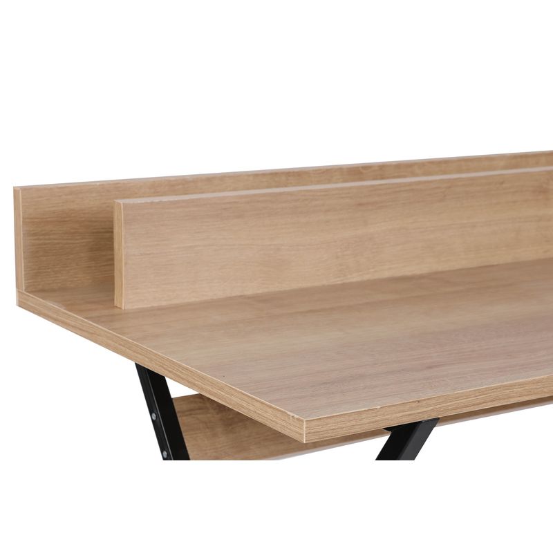 Casa si Gradina - Mobilier - Mese si birouri - Birouri - Birou studiu Hanah Home, PAL melaminat, 100 x 89 x 50 cm, stejar/negru, 811MDD3819 - Infinity.ro