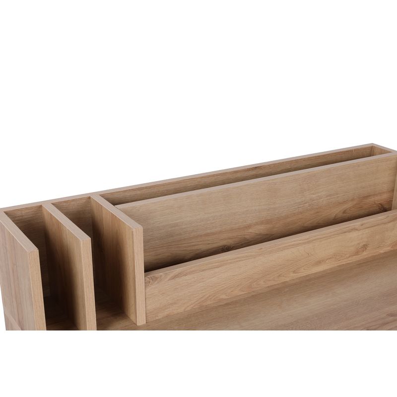Casa si Gradina - Mobilier - Mese si birouri - Birouri - Birou studiu Hanah Home, PAL melaminat, 100 x 105 x 60 cm, stejar, 811MDD3815 - Infinity.ro