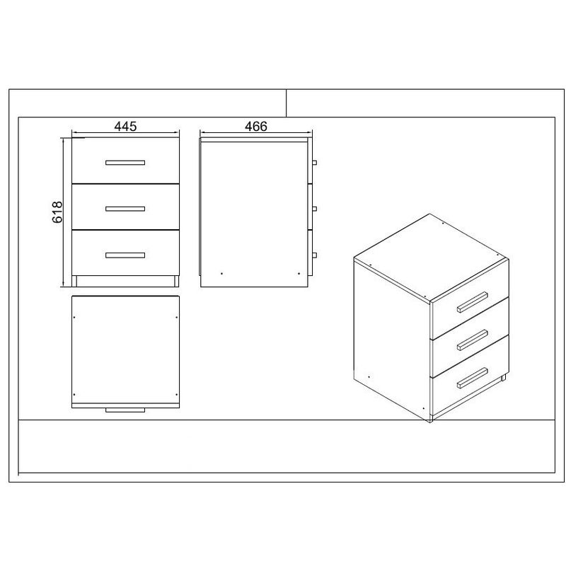 Casa si Gradina - Mobilier - Mese si birouri - Birouri - Set mobilier birou Hanah Home, PAL melaminat, 140 x 73.8 x 60 cm, alb, 956LCS3413 - Infinity.ro