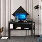 Casa si Gradina - Mobilier - Mese si birouri - Birouri - Birou studiu Hanah Home, PAL melaminat, 120 x 60 x 74 cm, negru, 506MNR3346 - Infinity.ro