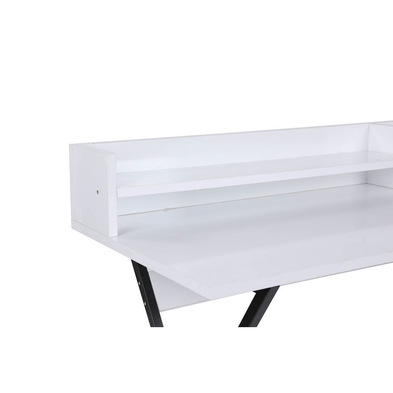 Casa si Gradina - Mobilier - Mese si birouri - Birouri - Birou studiu Hanah Home, PAL melaminat, 100 x 89 x 50 cm, alb/negru, 811MDD3823 - Infinity.ro