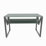 Casa si Gradina - Mobilier - Mese si birouri - Birouri - Birou studiu Hanah Home, PAL melaminat, 120 x 60 x 72.8 cm, verde/negru, 875ZNA4544 - Infinity.ro