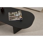 Casa si Gradina - Mobilier - Mese si birouri - Masute de cafea - Măsuță cafea Hanah Home, PAL melaminat, 130 x 65 x 40 cm, lemn negru, 838NRD1110 - Infinity.ro