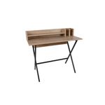 Casa si Gradina - Mobilier - Mese si birouri - Birouri - Birou studiu Hanah Home, PAL melaminat, 100 x 89 x 50 cm, stejar/negru, 811MDD3816 - Infinity.ro