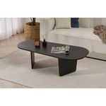 Casa si Gradina - Mobilier - Mese si birouri - Masute de cafea - Măsuță cafea Hanah Home, PAL melaminat, 130 x 65 x 40 cm, lemn negru, 838NRD1110 - Infinity.ro
