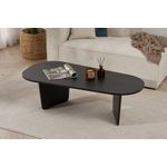 Casa si Gradina - Mobilier - Mese si birouri - Masute de cafea - Măsuță cafea Hanah Home, PAL melaminat, 130 x 65 x 40 cm, lemn negru, 838NRD1110 - Infinity.ro