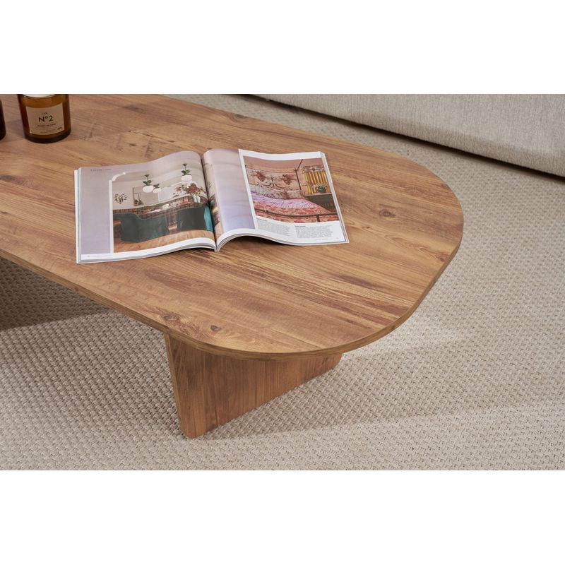 Casa si Gradina - Mobilier - Mese si birouri - Masute de cafea - Măsuță cafea Hanah Home, PAL melaminat, 130 x 65 x 40 cm, atlantic pine, 838NRD1109 - Infinity.ro