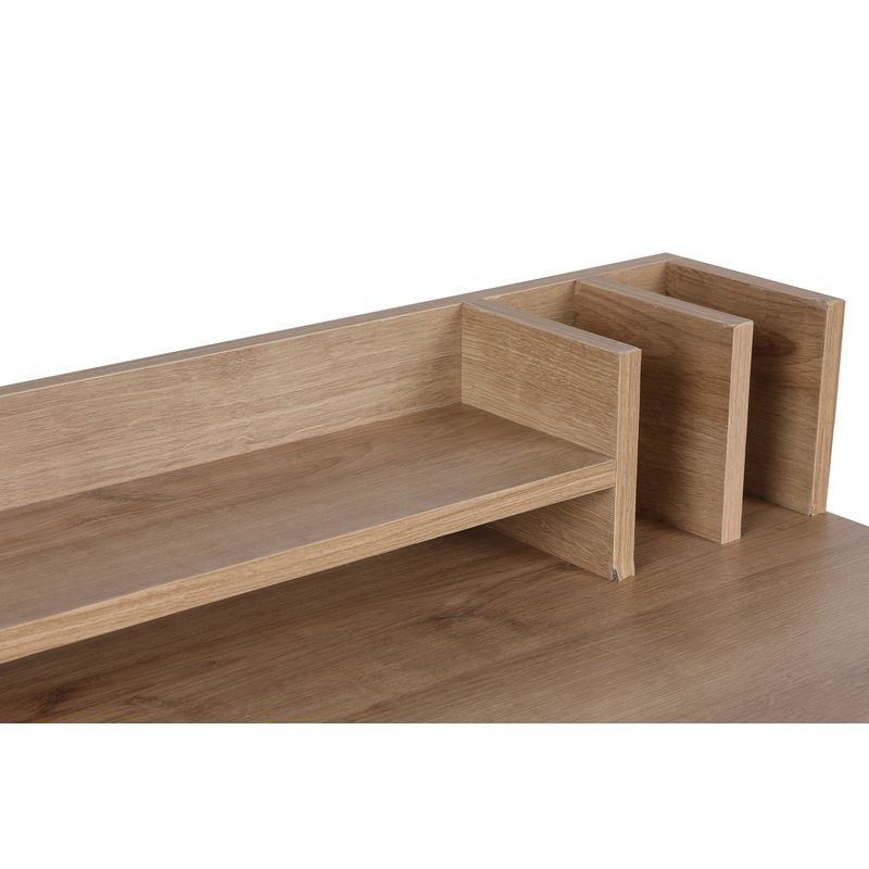 Casa si Gradina - Mobilier - Mese si birouri - Birouri - Birou studiu Hanah Home, PAL melaminat, 100 x 89 x 50 cm, stejar/negru, 811MDD3816 - Infinity.ro