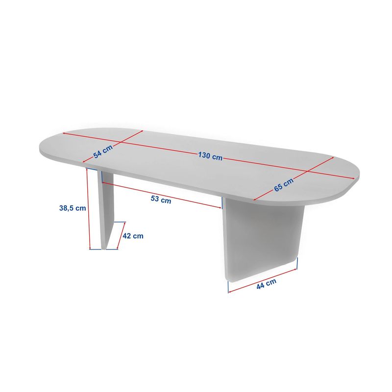 Casa si Gradina - Mobilier - Mese si birouri - Masute de cafea - Măsuță cafea Hanah Home, PAL melaminat, 130 x 65 x 40 cm, atlantic pine, 838NRD1109 - Infinity.ro