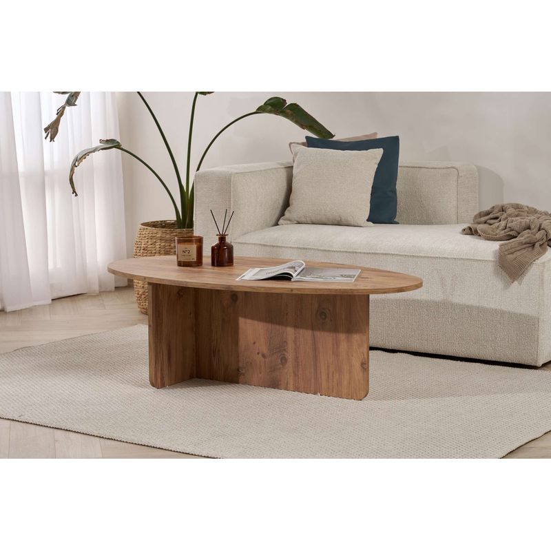 Casa si Gradina - Mobilier - Mese si birouri - Masute de cafea - Măsuță cafea Hanah Home, PAL melaminat, 120 x 65 x 40 cm, atlantic pine, 838NRD1104 - Infinity.ro