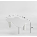 Casa si Gradina - Mobilier - Mese si birouri - Masute de cafea - Măsuță cafea Hanah Home, MDF, 110 x 70 x 40 cm, alb, 313RTX1152 - Infinity.ro