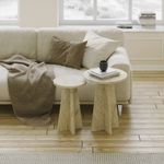 Casa si Gradina - Mobilier - Mese si birouri - Masute de cafea - Set măsuțe cafea Hanah Home, PAL melaminat, 40 x 40 x 50 cm, travertine, 552NOS2581 - Infinity.ro