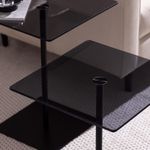 Casa si Gradina - Mobilier - Mese si birouri - Masute de cafea - Set măsuțe cafea Hanah Home, PAL melaminat, 40 x 40 x 45 cm, negru/fume, 552NOS2577 - Infinity.ro