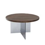 Casa si Gradina - Mobilier - Mese si birouri - Masute de cafea - Măsuță cafea Hanah Home, MDF, 70 x 40 cm, nuc/închis gri, 552NOS2409 - Infinity.ro