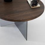 Casa si Gradina - Mobilier - Mese si birouri - Masute de cafea - Măsuță cafea Hanah Home, MDF, 70 x 40 cm, nuc/închis gri, 552NOS2409 - Infinity.ro