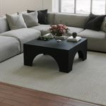 Casa si Gradina - Mobilier - Mese si birouri - Masute de cafea - Măsuță cafea Hanah Home, PAL melaminat, 80 x 80 x 37 cm, negru, 552NOS2498 - Infinity.ro