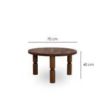 Casa si Gradina - Mobilier - Mese si birouri - Masute de cafea - Măsuță cafea Hanah Home, 70 x 70 x 40 cm, nuc, 552NOS2390 - Infinity.ro