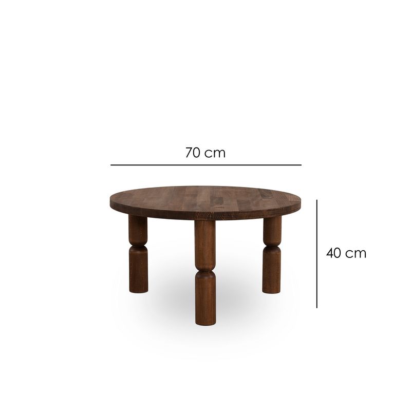 Casa si Gradina - Mobilier - Mese si birouri - Masute de cafea - Măsuță cafea Hanah Home, 70 x 70 x 40 cm, nuc, 552NOS2390 - Infinity.ro