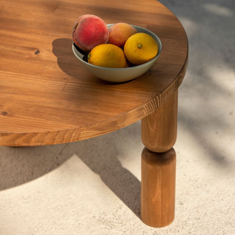 Casa si Gradina - Mobilier - Mese si birouri - Masute de cafea - Măsuță cafea Hanah Home, lemn masiv, 70 x 70 x 40 cm, chesnut, 552NOS2389 - Infinity.ro