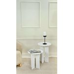 Casa si Gradina - Mobilier - Mese si birouri - Masute de cafea - Set măsuțe cafea Hanah Home, MDF, 40 x 40 x 45 cm, alb, 313RTX1141 - Infinity.ro