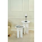 Casa si Gradina - Mobilier - Mese si birouri - Masute de cafea - Set măsuțe cafea Hanah Home, MDF, 40 x 40 x 45 cm, alb, 313RTX1141 - Infinity.ro