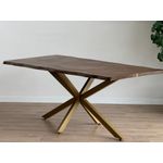 Casa si Gradina - Mobilier - Mese si birouri - Mese bucatarie si dining - Picioare metal masă Hanah Home, metal, 150 x 78 x 71 cm, auriu, 540MDR1503 - Infinity.ro