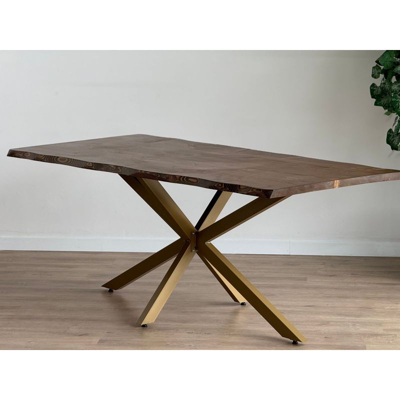 Casa si Gradina - Mobilier - Mese si birouri - Mese bucatarie si dining - Picioare metal masă Hanah Home, metal, 150 x 78 x 71 cm, auriu, 540MDR1503 - Infinity.ro