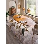 Casa si Gradina - Mobilier - Mese si birouri - Mese bucatarie si dining - Picioare metal masă Hanah Home, metal, 150 x 78 x 71 cm, auriu, 540MDR1503 - Infinity.ro