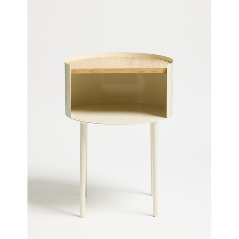 Casa si Gradina - Mobilier - Mese si birouri - Mese living - Măsuță laterală Hanah Home, MDF, 40 x 40 x 56 cm, crem, 438CTF1103 - Infinity.ro