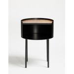 Casa si Gradina - Mobilier - Mese si birouri - Mese living - Măsuță laterală Hanah Home, MDF, 40 x 40 x 56 cm, negru, 438CTF1101 - Infinity.ro