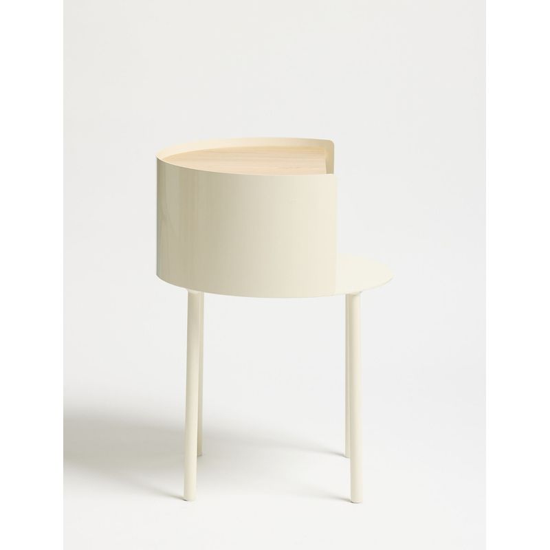 Casa si Gradina - Mobilier - Mese si birouri - Mese living - Măsuță laterală Hanah Home, MDF, 40 x 40 x 56 cm, crem, 438CTF1103 - Infinity.ro