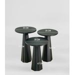 Casa si Gradina - Mobilier - Mese si birouri - Mese living - Set măsuțe laterale Hanah Home, MDF, 35 x 35 x 57 cm, negru, 313RTX1149 - Infinity.ro